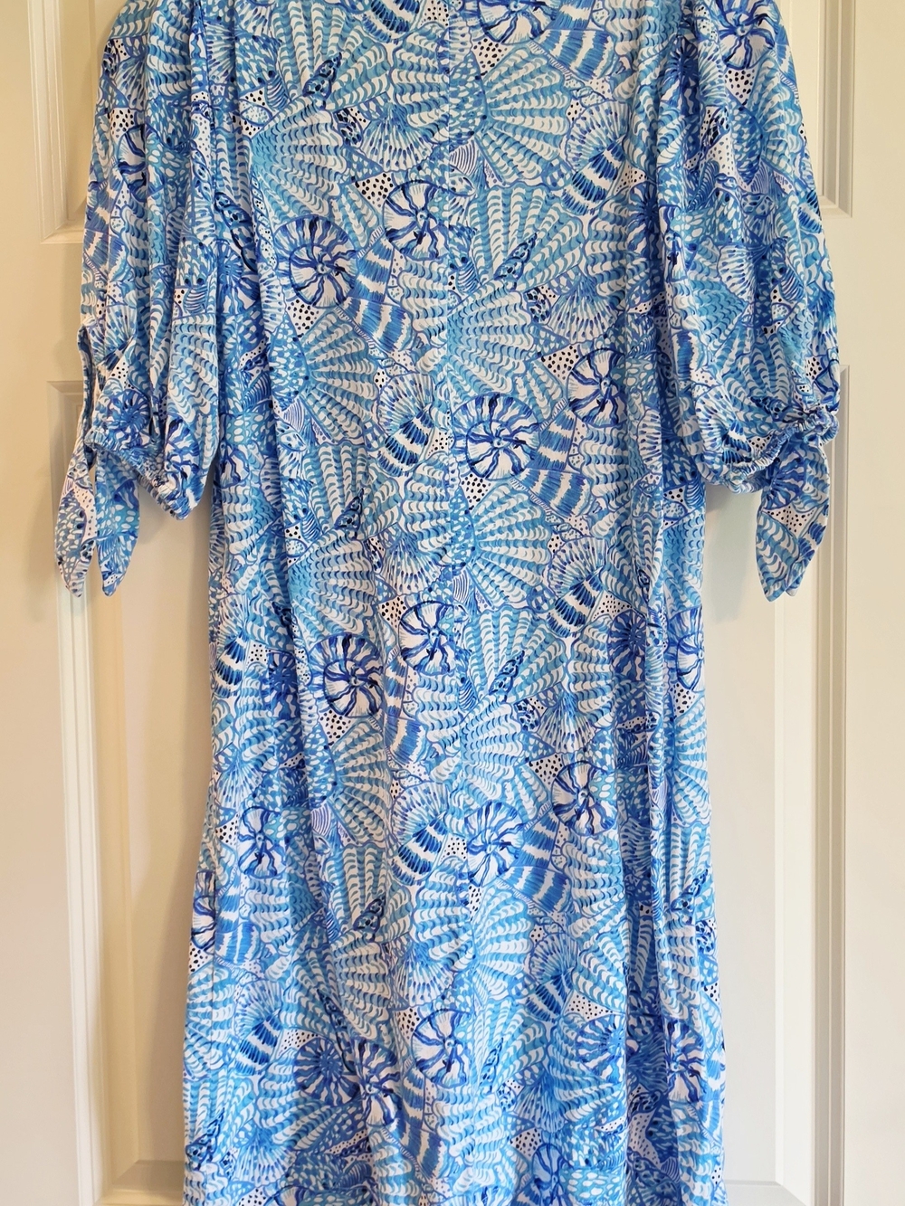 Lilly Pulitzer Amalfi Blue By The Seashore Easley Dress Sz Med - Picture 3 of 3